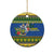 Solomon Islands Christmas Ceramic Ornament Coat Of Arms Merry Xmas