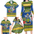 Solomon Islands Christmas Family Matching Long Sleeve Bodycon Dress and Hawaiian Shirt Coat Of Arms Merry Xmas