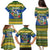 Solomon Islands Christmas Family Matching Puletasi and Hawaiian Shirt Coat Of Arms Merry Xmas