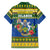 Solomon Islands Christmas Family Matching Tank Maxi Dress and Hawaiian Shirt Coat Of Arms Merry Xmas