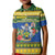 Solomon Islands Christmas Kid Polo Shirt Coat Of Arms Merry Xmas