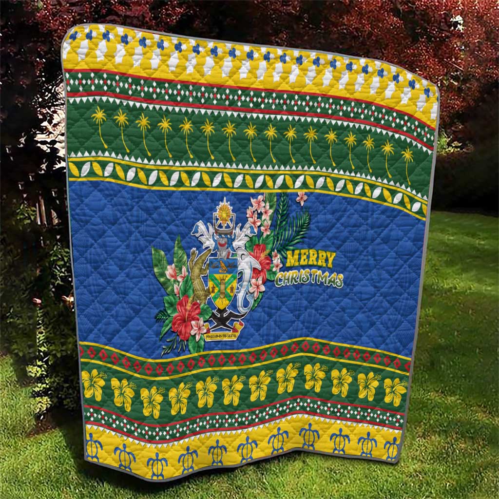 Solomon Islands Christmas Quilt Coat Of Arms Merry Xmas
