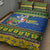 Solomon Islands Christmas Quilt Bed Set Coat Of Arms Merry Xmas