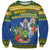 Solomon Islands Christmas Sweatshirt Coat Of Arms Merry Xmas