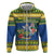 Solomon Islands Christmas Zip Hoodie Coat Of Arms Merry Xmas