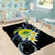 Palau United Nations Day Area Rug Polynesian Curves Plumeria - Polynesian Pride