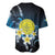 Palau United Nations Day Baseball Jersey Polynesian Curves Plumeria - Polynesian Pride