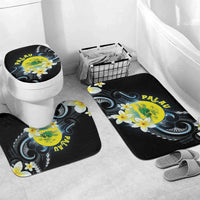 Palau United Nations Day Bathroom Set Polynesian Curves Plumeria - Polynesian Pride