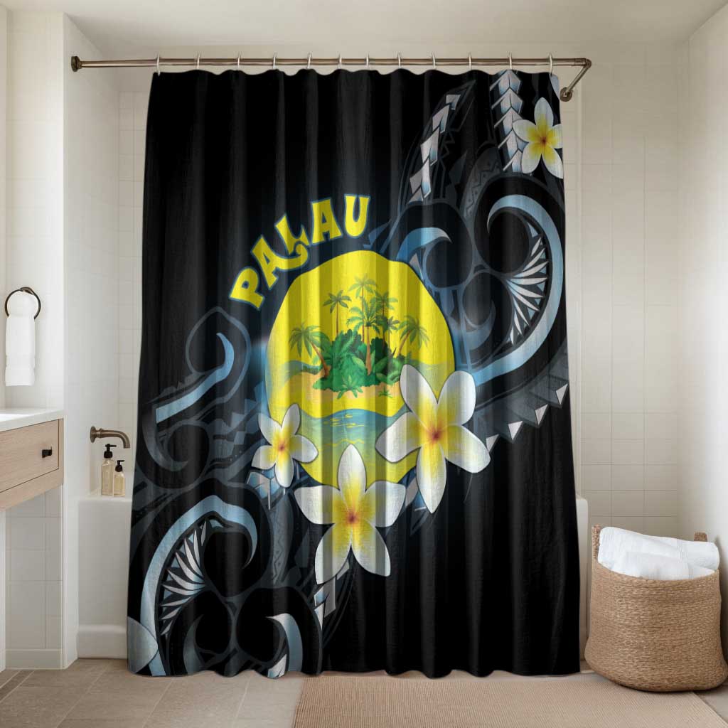 Palau United Nations Day Bathroom Set Polynesian Curves Plumeria - Polynesian Pride