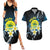 Palau United Nations Day Couples Matching Summer Maxi Dress and Hawaiian Shirt Polynesian Curves Plumeria - Polynesian Pride