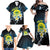 Palau United Nations Day Family Matching Off Shoulder Maxi Dress and Hawaiian Shirt Polynesian Curves Plumeria - Polynesian Pride