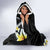 Palau United Nations Day Hooded Blanket Polynesian Curves Plumeria - Polynesian Pride