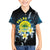 Palau United Nations Day Kid Hawaiian Shirt Polynesian Curves Plumeria - Polynesian Pride
