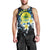 Palau United Nations Day Men Tank Top Polynesian Curves Plumeria - Polynesian Pride