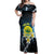 Palau United Nations Day Off Shoulder Maxi Dress Polynesian Curves Plumeria - Polynesian Pride