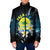 Palau United Nations Day Padded Jacket Polynesian Curves Plumeria - Polynesian Pride