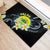 Palau United Nations Day Rubber Doormat Polynesian Curves Plumeria - Polynesian Pride