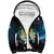 Palau United Nations Day Sherpa Hoodie Polynesian Curves Plumeria - Polynesian Pride