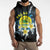 Palau United Nations Day Sleeveless Hoodie Polynesian Curves Plumeria - Polynesian Pride