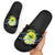 Palau United Nations Day Slide Sandals Polynesian Curves Plumeria - Polynesian Pride