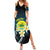 Palau United Nations Day Summer Maxi Dress Polynesian Curves Plumeria - Polynesian Pride