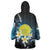 Palau United Nations Day Wearable Blanket Hoodie Polynesian Curves Plumeria - Polynesian Pride