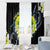 Palau United Nations Day Window Curtain Polynesian Curves Plumeria - Polynesian Pride