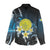 Palau United Nations Day Women Casual Shirt Polynesian Curves Plumeria - Polynesian Pride