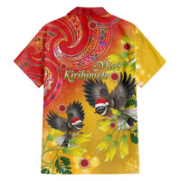 New Zealand Piwakawaka Christmas Family Matching Puletasi and Hawaiian Shirt With Maori Pattern LT05 - Polynesian Pride