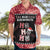 Personalised New Zealand Tiki Christmas Hawaiian Shirt Ho Ho Ho Paua Shell Glitter Red