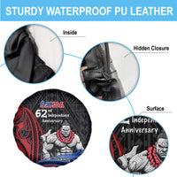 Samoa Independence Day Spare Tire Cover Samoan Warriors Ula Fala LT05 - Polynesian Pride