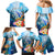 Personalised Kosrae Constitution Day Family Matching Mermaid Dress and Hawaiian Shirt Humpback Whale Tropical Flowers LT05 - Polynesian Pride