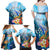 Personalised Kosrae Constitution Day Family Matching Off Shoulder Maxi Dress and Hawaiian Shirt Humpback Whale Tropical Flowers LT05 - Polynesian Pride