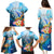 Personalised Kosrae Constitution Day Family Matching Puletasi Dress and Hawaiian Shirt Humpback Whale Tropical Flowers LT05 - Polynesian Pride