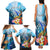 Personalised Kosrae Constitution Day Family Matching Tank Maxi Dress and Hawaiian Shirt Humpback Whale Tropical Flowers LT05 - Polynesian Pride