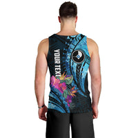 Personalised FSM Yap State Day Men Tank Top Tropical Flowers Tribal Pattern LT05 - Polynesian Pride
