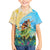 Personalised Hawaii Honolulu Festival Family Matching Long Sleeve Bodycon Dress and Hawaiian Shirt Hula Girls Tropical Vibe LT05 Son's Shirt Blue - Polynesian Pride