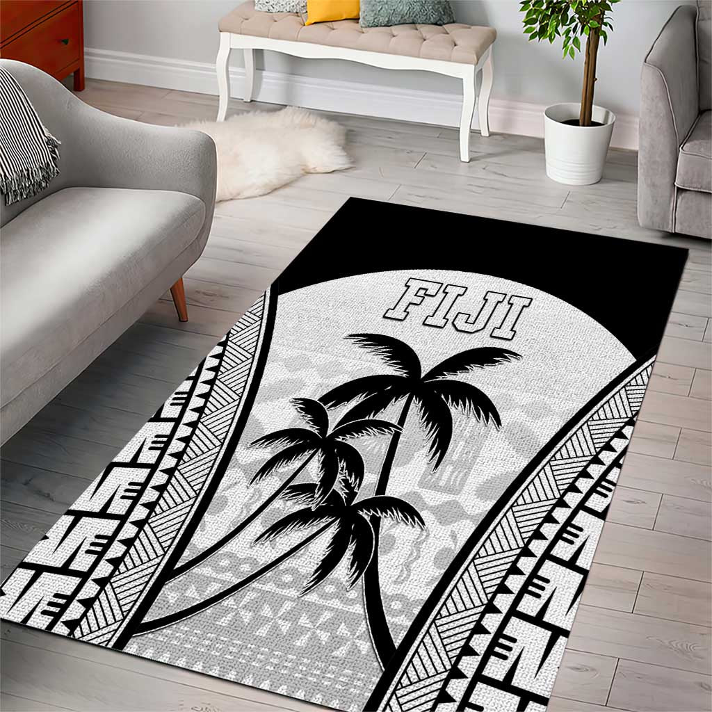 Fiji Tapa Football Area Rug Sporty Style