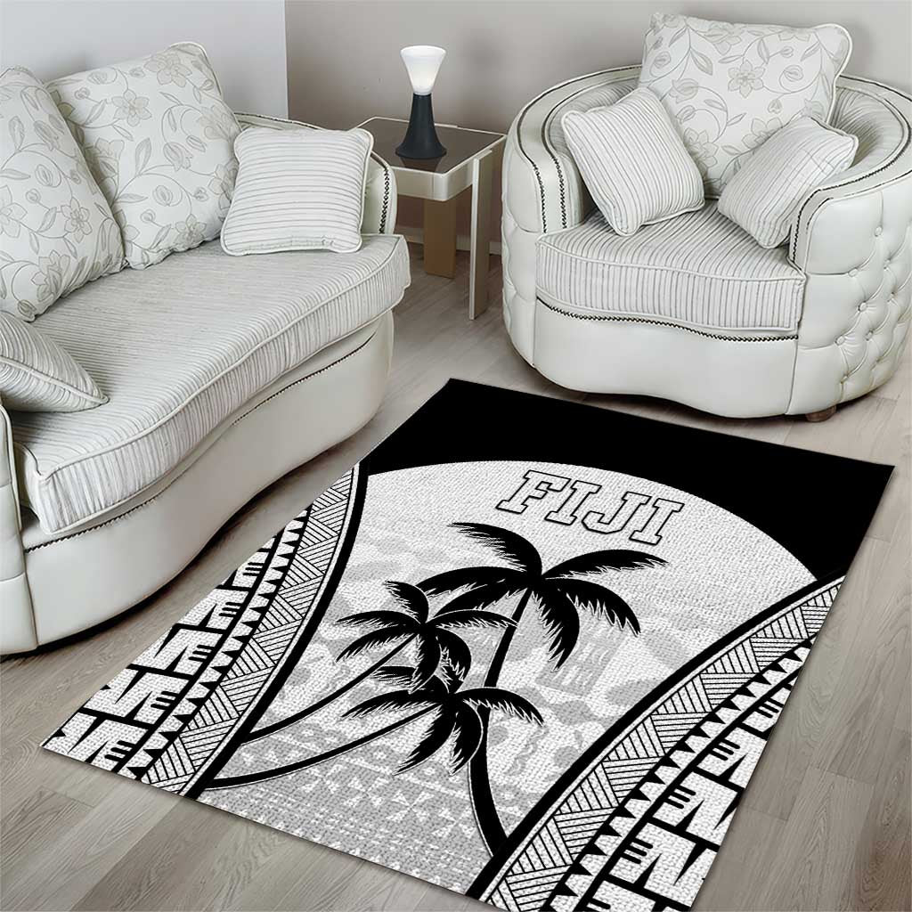 Fiji Tapa Football Area Rug Sporty Style