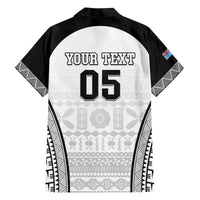 Custom Fiji Tapa Football Family Matching Off The Shoulder Long Sleeve Dress and Hawaiian Shirt Sporty Style