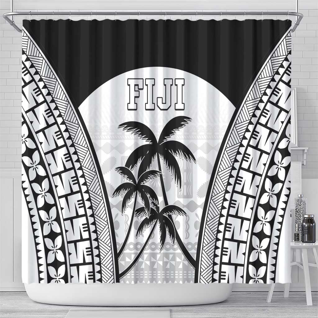 Fiji Tapa Football Shower Curtain Sporty Style