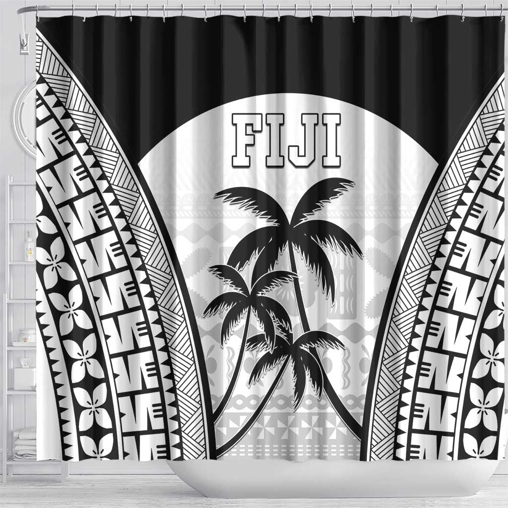 Fiji Tapa Football Shower Curtain Sporty Style
