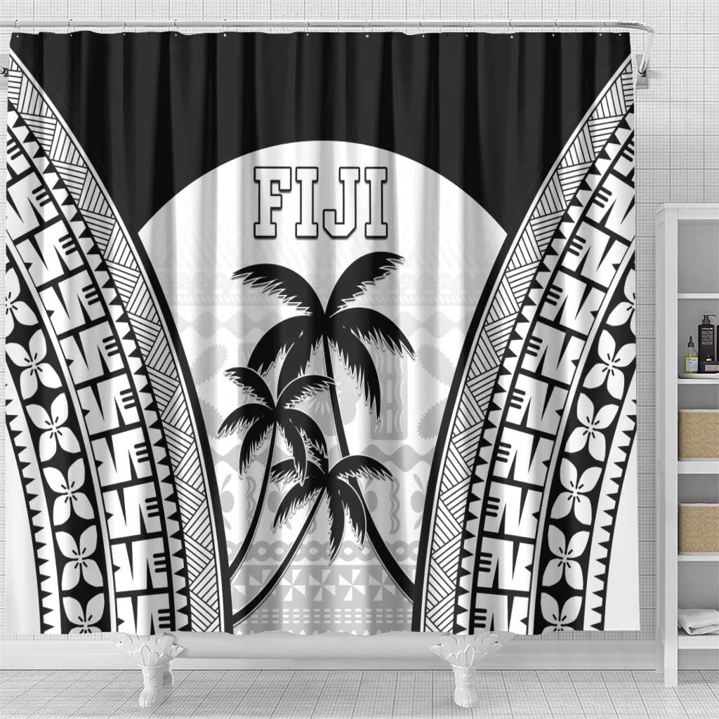 Fiji Tapa Football Shower Curtain Sporty Style