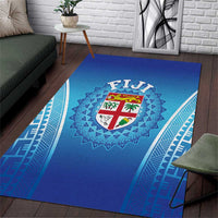 Fiji Football Area Rug Fijian Tapa Pattern