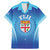 Custom Fiji Football Family Matching Mermaid Dress and Hawaiian Shirt Fijian Tapa Pattern
