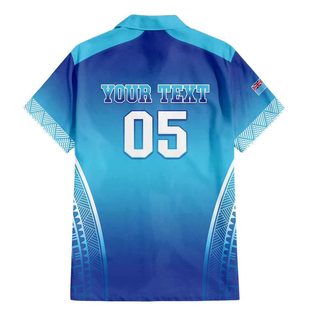 Custom Fiji Football Family Matching Mermaid Dress and Hawaiian Shirt Fijian Tapa Pattern