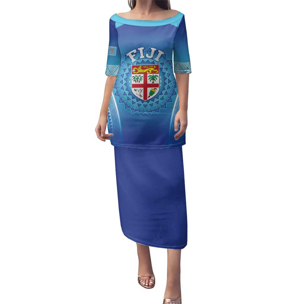 Custom Fiji Football Family Matching Puletasi and Hawaiian Shirt Fijian Tapa Pattern