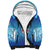 Custom Fiji Football Sherpa Hoodie Fijian Tapa Pattern