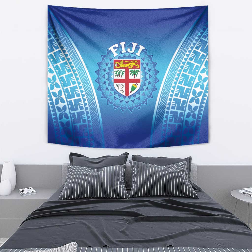 Fiji Football Tapestry Fijian Tapa Pattern