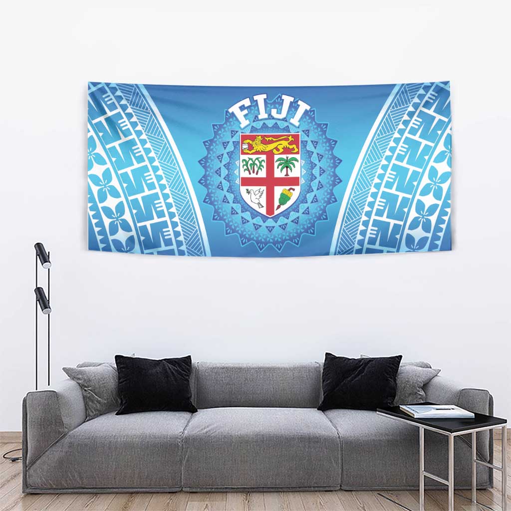 Fiji Football Tapestry Fijian Tapa Pattern